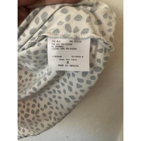 Fortune & Ivy Sleeveless Dalmatian Print Top - Picture 4 of 4